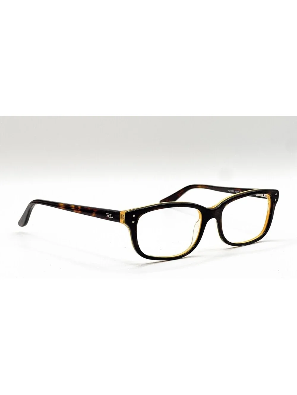 Ralph Lauren RL 6062 5277 Shiny Dark Havana Yellow Eyeglass Frames 52-16